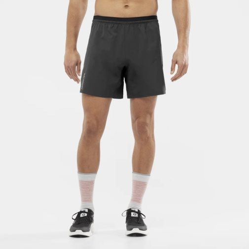 Black Salomon Cross 7'' No Liner Men's Shorts | IE MJ2789